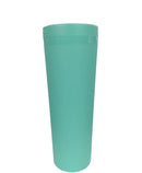 VASO CRUSH 20 OZ CON TAPA ROSCA Y POPOTE  VARIEDAD EN COLORES 590 ML