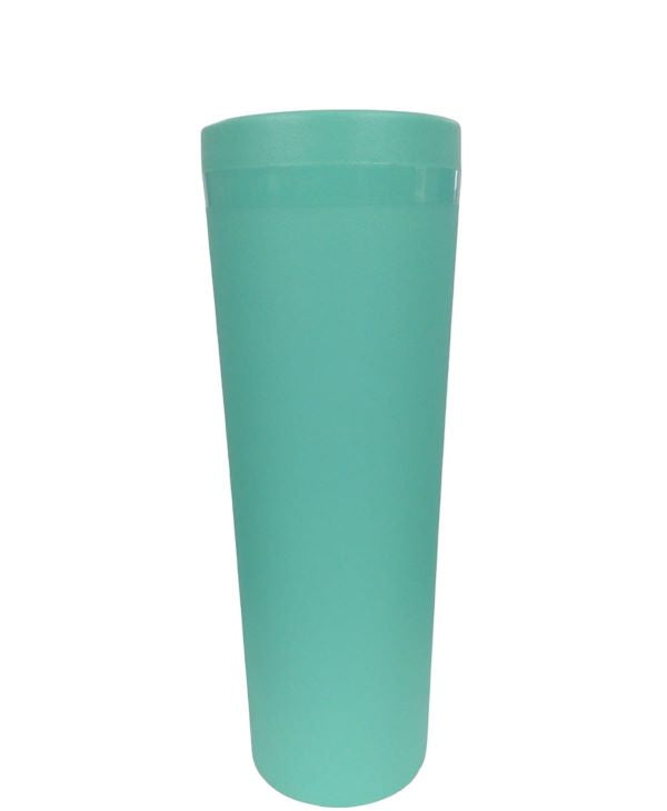 VASO CRUSH 20 OZ CON TAPA ROSCA Y POPOTE  VARIEDAD EN COLORES