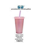 VASO PIXY 16 OZ TAPA Y POPOTE VARIEDAD EN COLORES  473 ml