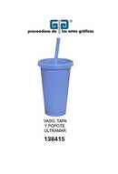 VASO PIXY 16 OZ TAPA Y POPOTE VARIEDAD EN COLORES  473 ml