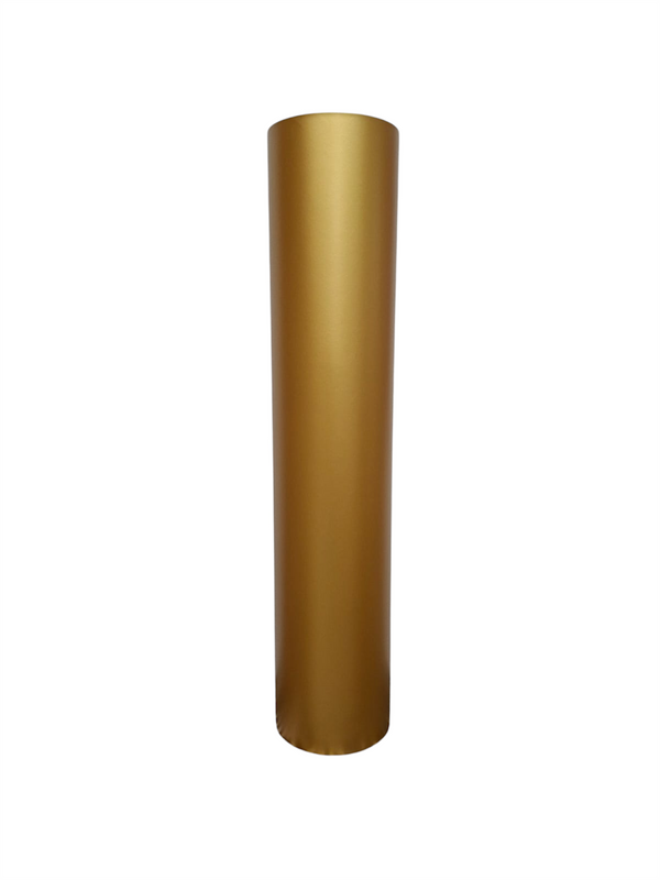 VINIL PARA CORTE AUTOADHERIBLE ADHESIVO  MATE ORO  ECG 62.0 CMS X 1 MT.