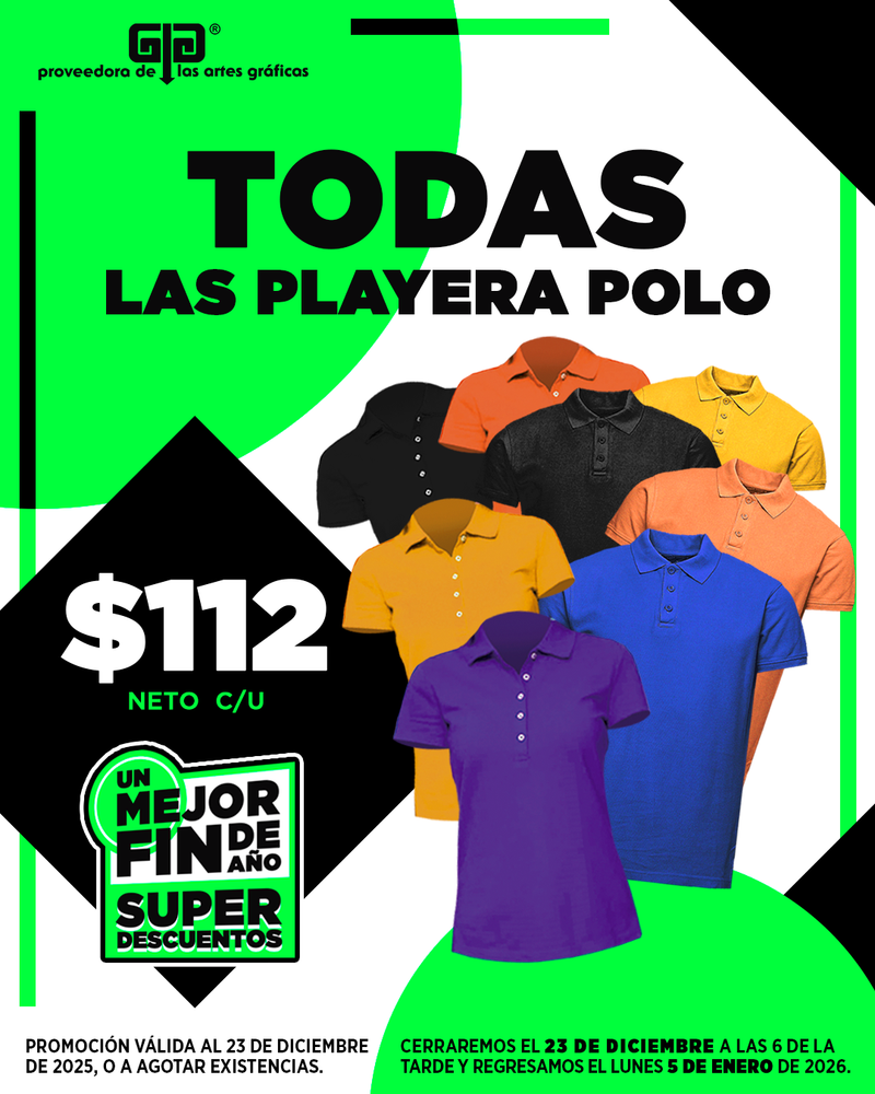 Descuento en playeras YTISPA 30%