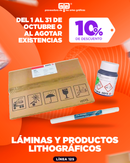 Descuento en Láminas de aluminio negativas y quimicos 10%