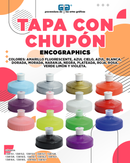TAPA CON CHUPON VARIEDAD DE COLORES ENCOGRAPHICS
