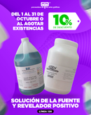 Descuento en solución de la fuente y revelador positivo 10%