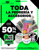 Descuento en pedrería y lentejuelas 50%