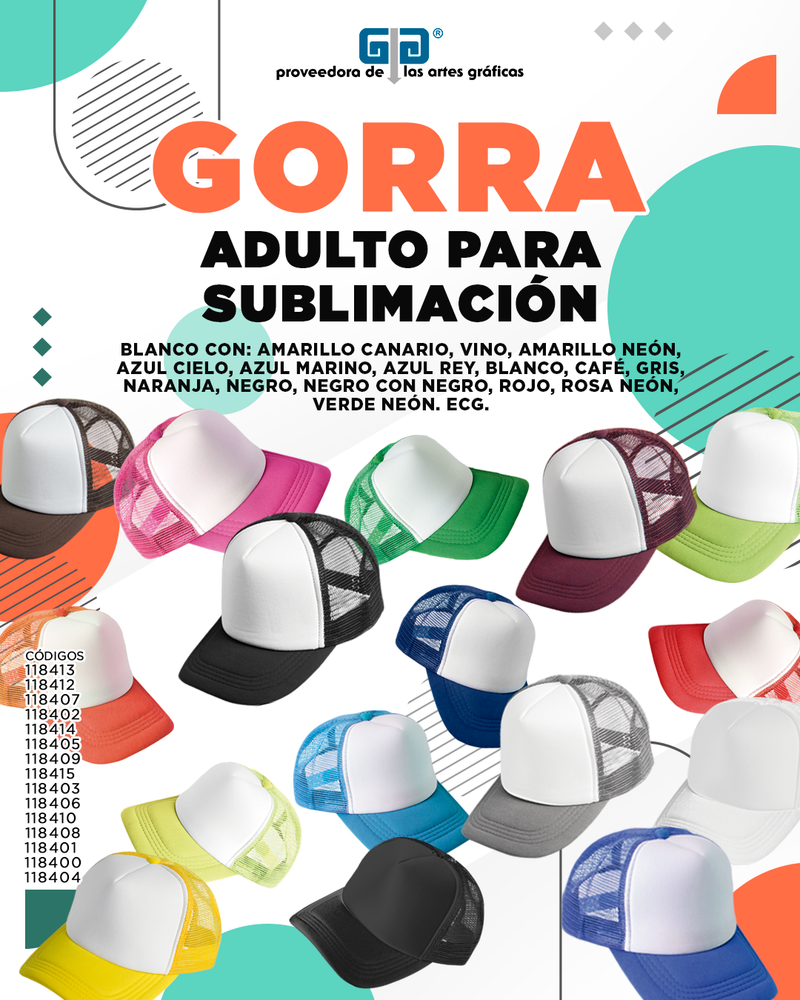 GORRA VINO O  MARRON  CON BLANCO ADULTO ENCOGRAPHICS