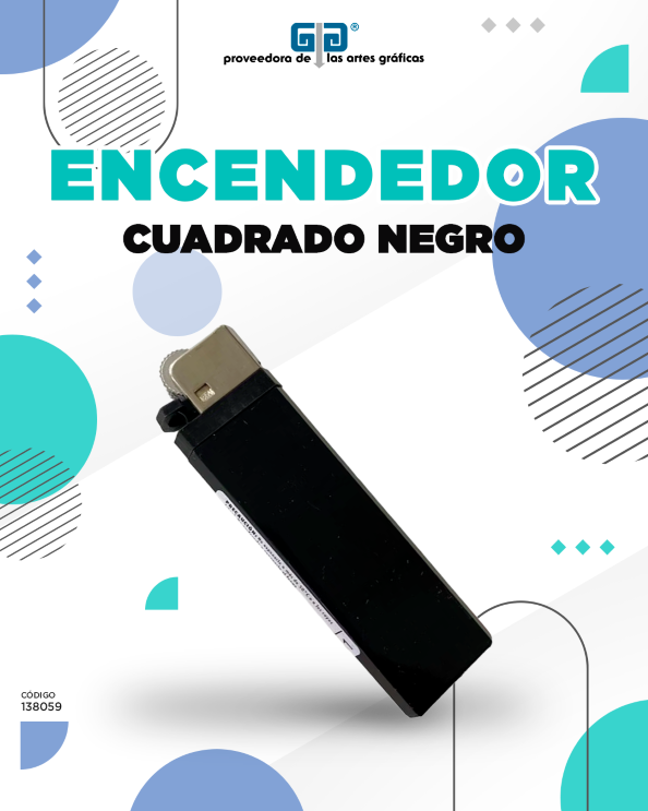 ENCENDEDOR CUADRADO NEGRO TOKAI