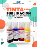 TINTA SUBLIMACION COLOR MAKE NEGRO 70 ML CHUPON