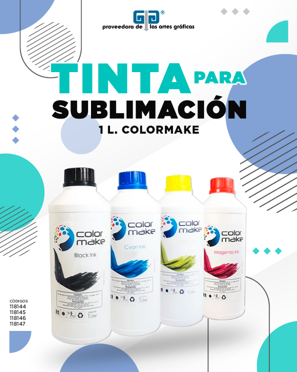 TINTA PARA SUBLIMACION MAGENTA COLORMAKE 1 LITRO