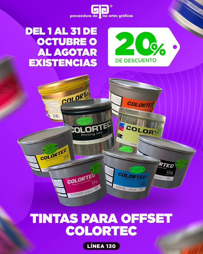 Descuento en Tintas Colortec  20%