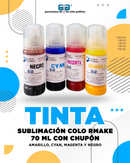 TINTA SUBLIMACION COLOR MAKE NEGRO 70 ML CHUPON