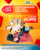 HOT SALE 2026  EQUIPO SUBLIMACION, DTF, COMBO 8 EN 1, CON 8 RESISTENCIAS