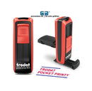 SELLO TRODAT POCKET DE BOLSILLO 9511  MEDIDA	38 X 14 MM	TINTA	NEGRO		AUTOENTINTABLE