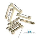 ALFILER PARA GAFETE CON ADHESIVO  COLOR BLANCO  50 PIEZAS BROCHE
