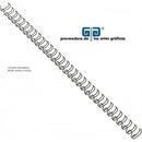 BOBINA ARILLO METALICO DOBLE  1/2"  BLANCO articulo sobre pedido