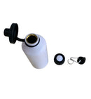 BOTELLA DE ALUMINIO BLANCA DEPORTIVA 600 ML DOBLE TAPA