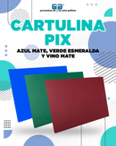 CARTULINA PIX VERDE ESMERALDA MATE 50X70 CMS 220 GR