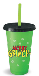 VASO NAVIDEÑO CON TAPA Y POPOTE EN 6 MODELOS 2025.   YA LLEGARON LOS 2025