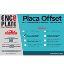 PLACA POLIESTER DOBLE CARA MEDIDA 25.4X38.1 CMS CON 100 HOJAS (10 x 15") SIN PERFORAR	MARCA	ENCO PLATE