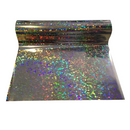 FOIL ESCARCHA PLATA 20 CMS X 3 MTS LARGO ROLLO FOIL TONER PAPEL