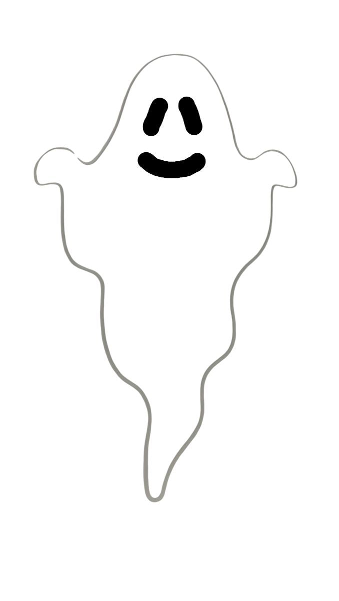 STICKER HALOWEEN FANTASMA  4.9 X 2.9 CM