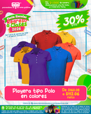 FERIA ESCOLAR REGRESOS A CLASES 2026 PLAYERAS TIPO POLO VARIEDAD EN COLORES