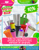 FERIA ESCOLAR REGRESO A CLASES 2026 VASOS Y PUBLICITARIOS PARA IMPRESION EN SERIGRAFIA CON 10% DE DESCUENTO