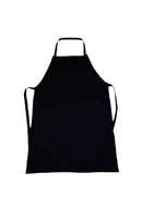 MANDIL DE POLIESTER COLOR NEGRO CON DOS BOLSAS AL FRENTE