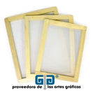 MARCO DE MADERA TENSADO MALLA BLANCA 60X70 CMS 90 PUNTOS POR Cm2