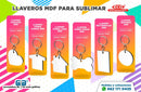 LLAVERO BLANCO MDF PARA SUBLIMAR