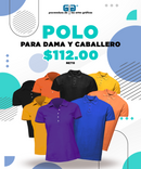 PLAYERA  POLO 50% POLIESTER, 50% ALGODON/PREM 230GR HOMBRE NARANJA TALLA M YTISPA