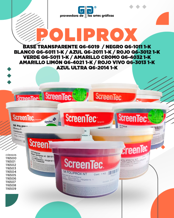 AMARILLO CROMO POLIPROX TINTA Q6-4023 1 KG PARA PLASTICOS, POLIPROPILENOS Y MATERIALES DE DIFICIL ADHERENCIA