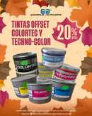 Tintas Colortec y Technocolor con 20% de descuento en octubre 2026 o al agotar existencias