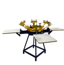 PULPO PARA SERIGRAFIA 6 BRAZOS CON 4 ESTACIONES, DOBLE GIRO sobre pedido