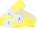 PULSERA PAPEL TYVEK DESECHABLE VARIOS COLORES  CON 100 PIEZAS MEDIDA 25.5x1.8cm