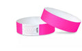PULSERA PAPEL TYVEK DESECHABLE VARIOS COLORES  CON 100 PIEZAS MEDIDA 25.5x1.8cm