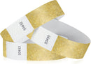 PULSERA PAPEL TYVEK DESECHABLE VARIOS COLORES  CON 100 PIEZAS MEDIDA 25.5x1.8cm