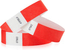 PULSERA PAPEL TYVEK DESECHABLE VARIOS COLORES  CON 100 PIEZAS MEDIDA 25.5x1.8cm