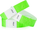 PULSERA PAPEL TYVEK DESECHABLE VARIOS COLORES  CON 100 PIEZAS MEDIDA 25.5x1.8cm