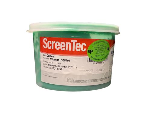 VERDE ESTAMPA TINTA 1 KG S5 5701. PARA TELAS: ALGODON, LANA, ACETATO, RAYON, ALGODÓN-POLIESTER.