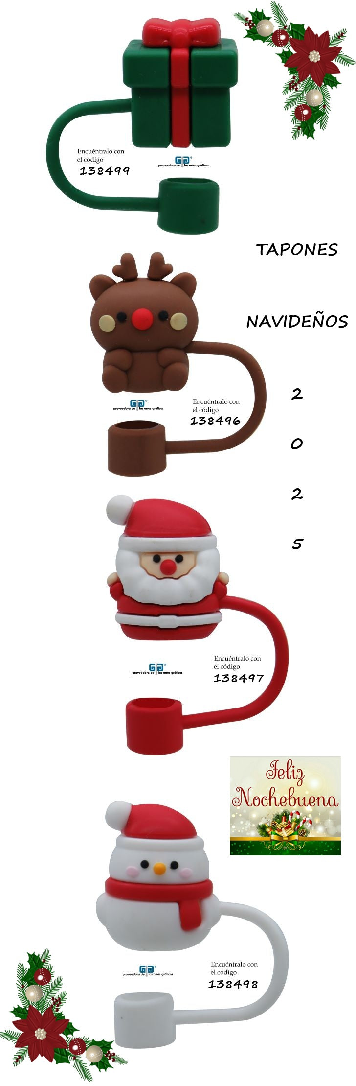 VASO NAVIDEÑO CON TAPA Y POPOTE EN 6 MODELOS 2025.   LLEGARAN PARA EL 6 DE OCTUBRE 2025