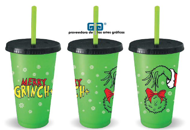 VASO NAVIDEÑO CON TAPA Y POPOTE EN 6 MODELOS 2025.   LLEGARAN PARA EL 1 DE OCTUBRE 2025