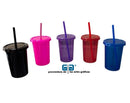VASO PONY 16 OZ CON TAPA, VASO Y POPOTE DEL MISMO COLOR. 473 ml VARIEDAD EN COLORES