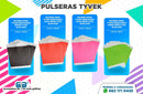 PULSERA PAPEL TYVEK DESECHABLE VARIEDAD EN COLORES C/100 25.5x1.8cm