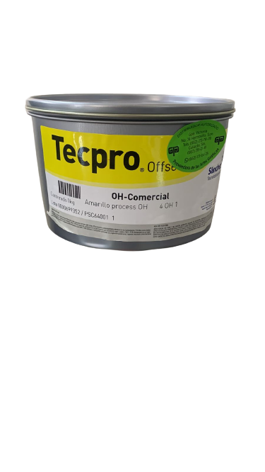 TINTA PARA PRENSA OFFSET COLOR	AMARILLO PROCESS CLAVE 4 OH 1 CONTENIDO 1 KG MARCA	TECPRO SANCHEZ	PRODUCCION EN MEXICO