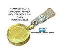 BROCHE RETRACTIL YOYO REDONDO TIPO YOYO BOLSA CON 10 PIEZAS ECG