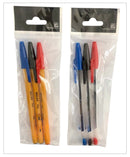 BOLIGRAFO PUNTO MEDIANO, CON 3 PIEZAS, COLOR DE TINTA NEGRO, AZUL Y ROJO