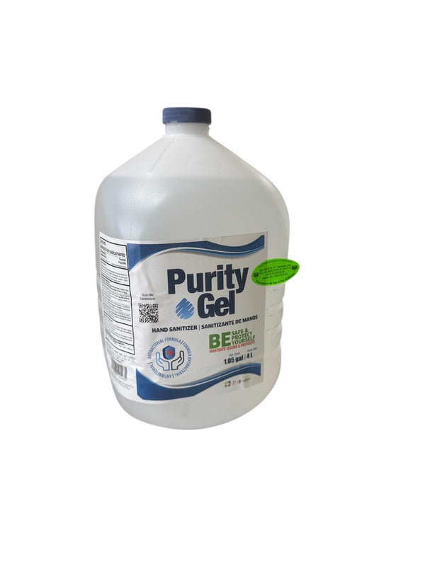 Gel Purity de 4 litros, sanitizante de manos, 70% base alcohol