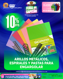 FERIA DEL CAPITAN 2026 OFRECE 10% DE DESCUENTO EN PASTAS, ARILLOS ESPIRALES, ARILLOS